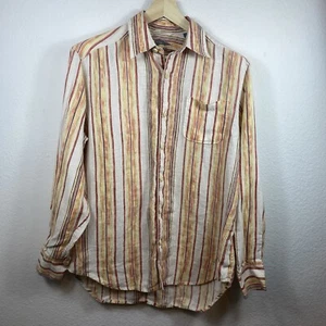 CAMISA TOMMY BAHAMA RELAX LINO Talla Pequeña Rayas Ligera Vacaciones Tropical - Imagen 1 de 8