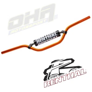 Renthal Motocross MX Off Road Handlebars Bars 825 Mini Bike - KTM SX50 - ORANGE - Picture 1 of 2