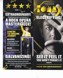 The Who's Tommy 4"" x 9"" si apre a 8"" x 9"" 2024 spettacolo di Broadway - Foto 1 di 3