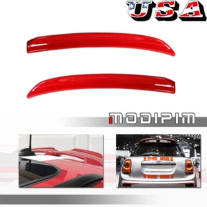Sport Red Rear Wing Trim Spoiler Extension Lip Fins for 2014+ Mini F56 F55 S/JCW - Bild 1 von 9