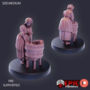 6K Resin 32mm Epic Miniatures Washer Woman NPC für D&D, Rollenspiel - Bild 1 von 1