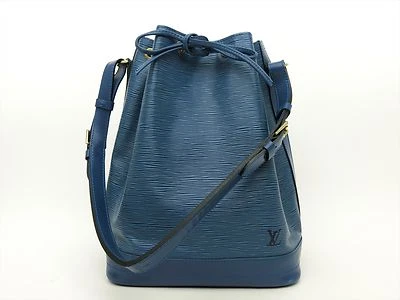Bolso de Hombro Louis Vuitton Auténtico Cuero Epi Noe Azul Auténtico Olor Moho Foto 1 de 4