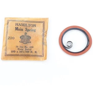 Hamilton Mainspring 16 Size Pocket Watch Mainspring No. 534 - MX1389 - Picture 1 of 2