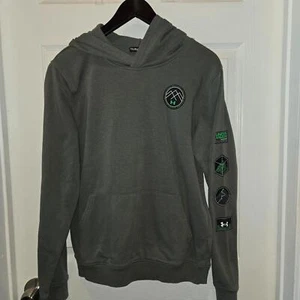 Under Armour Youth XL Green Logo Hoodie - Picture 1 of 3