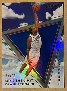 2020-21 Panini Recon KAWHI LEONARD - Sky’s The Limit - Blu /99 - LA Clippers #8 - Foto 1 di 2