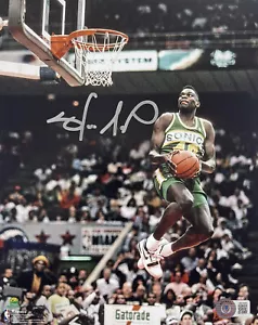 FOTO 8x10 firmada por Shawn Kemp autografiada Seattle Supersonics Bas Testigo certificado de autenticidad - Imagen 1 de 1