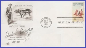 USA4 #1187 U/A ARTCRAFT FDC Frederic Remington - Bild 1 von 1