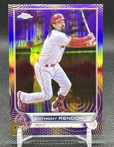 2022 Topps Chrome Sonic - Purple & Yellow Sonic Pulse #126 Anthony Rendon /299 - Picture 1 of 6