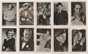 Lot of 20 Different 1930s Vintage ROSS FILM STARS Real Photo TRADING CARDS E1 - Picture 1 of 4