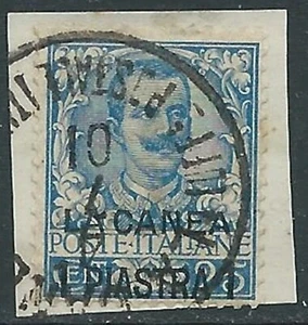 1901 LEVANTE LA CANEA USATO FLORALE 1 PI SU 25 CENT - RA13 - Picture 1 of 1