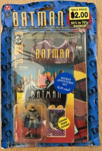 DC Animated Batman Collected Adventures Comic 1993 With Ertl Batman Figure New - Picture 1 of 3