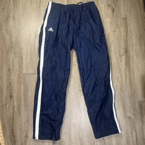 De Colección Adidas Pantalones de Pista Azul Marino Para Hombre XL Tres Rayas Tricot Y2K Cremallera al Tobillo - Imagen 1 de 7