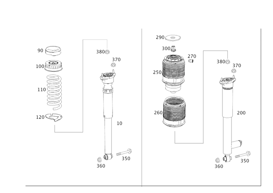 Muelle trasero original Mercedes-Benz 212-324-04-04 Foto 1 de 1