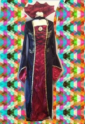 ЖЕНЩИН ВАМПИР полная длина карнавальный средний платье костюм для Хэллоуина с ЯРЛЫКАМИ большой - Изображение 1 из 4