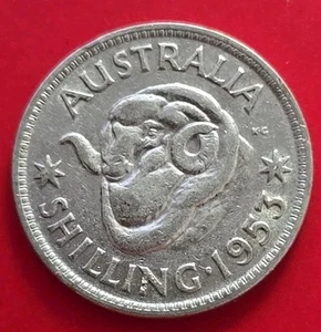 Australia 1953 Shilling - Foto 1 di 2