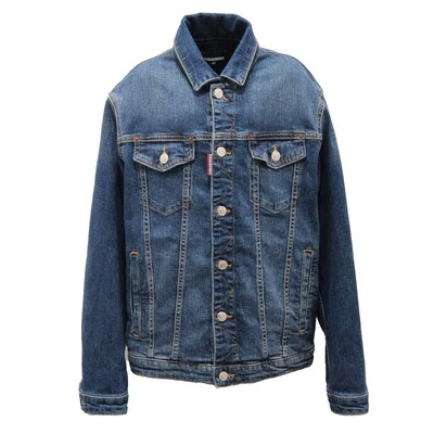 0577AO giacca jeans  bimbo DSQUARED2 boy kid denim jacket - Bild 1 von 4