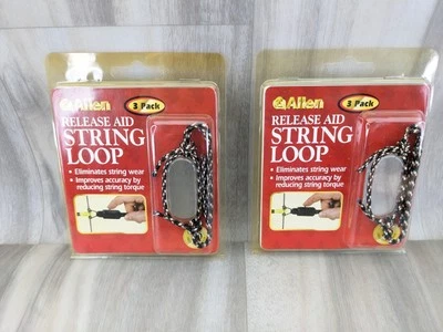 6 TOTAL - 2 Packs of Allen 545 Archery String Loops, 3 Pack, Bow Release Aid New - Image 1 of 4