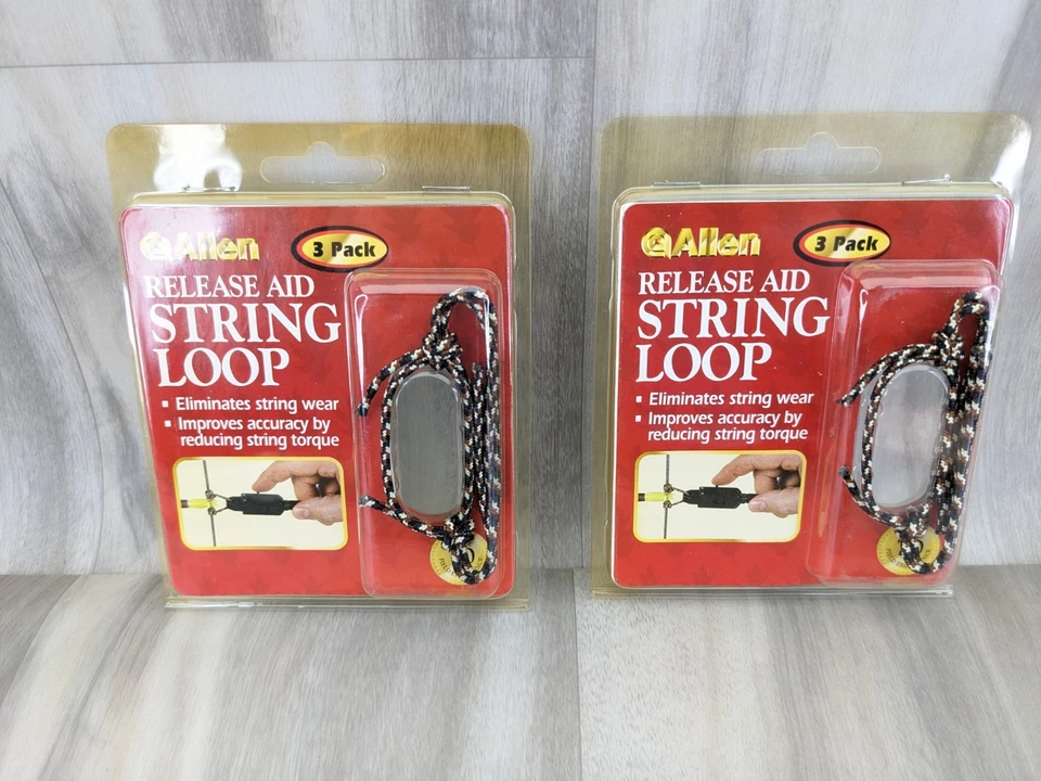 6 TOTAL - 2 Packs of Allen 545 Archery String Loops, 3 Pack, Bow Release Aid New - Image 1 of 4