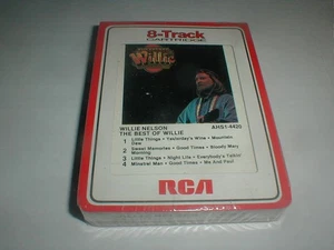 Willie Nelson BEST OF 8 Track Tape SEALED 1982 Country Rock Waylon Jennings - Picture 1 of 6