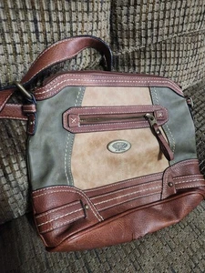 BOC Born Concepts Crossbody Handtasche Tasche Grau Braun Lesen Pls - Bild 1 von 7