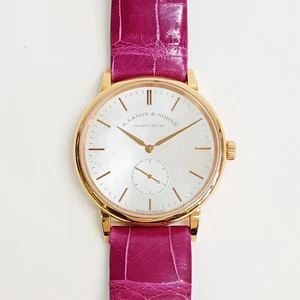 A. Lange & Sohne Saxonia 219.043 Mother Of Pearl 35mm 18k Rose Gold Watch. - Picture 1 of 8