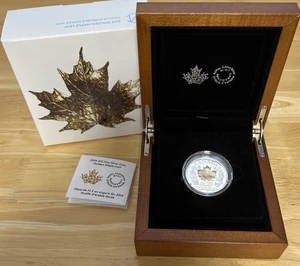 Feinsilbermünze 15 $ 2019 - Golden Maple Leaf OGP & COA - Bild 1 von 8