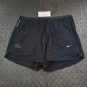 Nike Running Dri-fit Adv 4" Brief-lined Running Black Short HJ3520-010 Men's XL - Picture 1 of 8