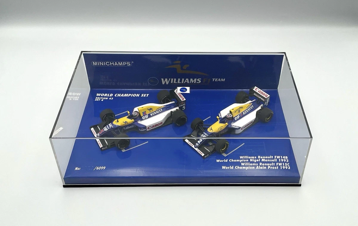 F1 ミニカー ミニチャンプス 1/43 1992年ワールドチャンピオン FW14B
