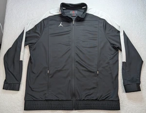 Nike Air Jordan Men's 4XLT Black Team Track Jacket Full Zip CN5342-012 - Picture 1 of 15