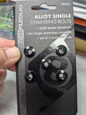 Origin8 Alloy Single Chainring Bolts, Set of 5 UPC 072774214525 - Image 1 of 3