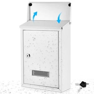 Amylove Lockable Wall Mounted Mailbox for Outside, Suggestion Box with 2 Keys... - Picture 1 of 7