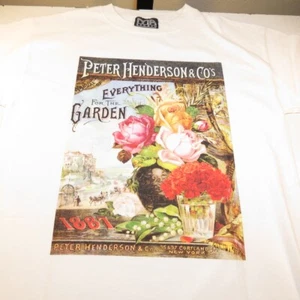 NEW MA STUDIO PETER HENDERSON & CO'S GARDEN FLORIST NEW YORK TEE T SHIRT Mens XL - Picture 1 of 3