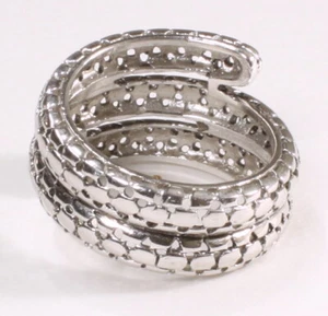 Moderner Sterlingsilber Spiral Bandring Größe 7 x 250 C - Bild 1 von 3