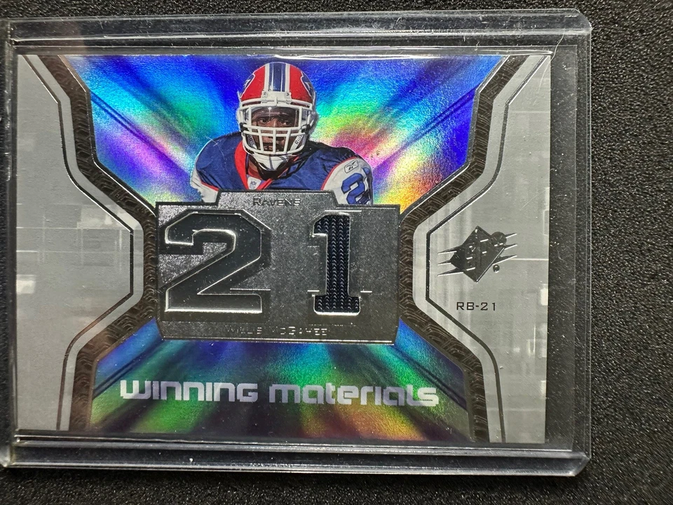Willis McGahee Upper Deck 2007 SPX Football Game-Used Winning Materials Jersey - Image 1 of 2