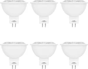 6 Pack MR16/LED/7W/12V/FL35/D/E/27K/CRI90 Sunlite 7 Watt MR16 Lamp Warm White - Picture 1 of 2