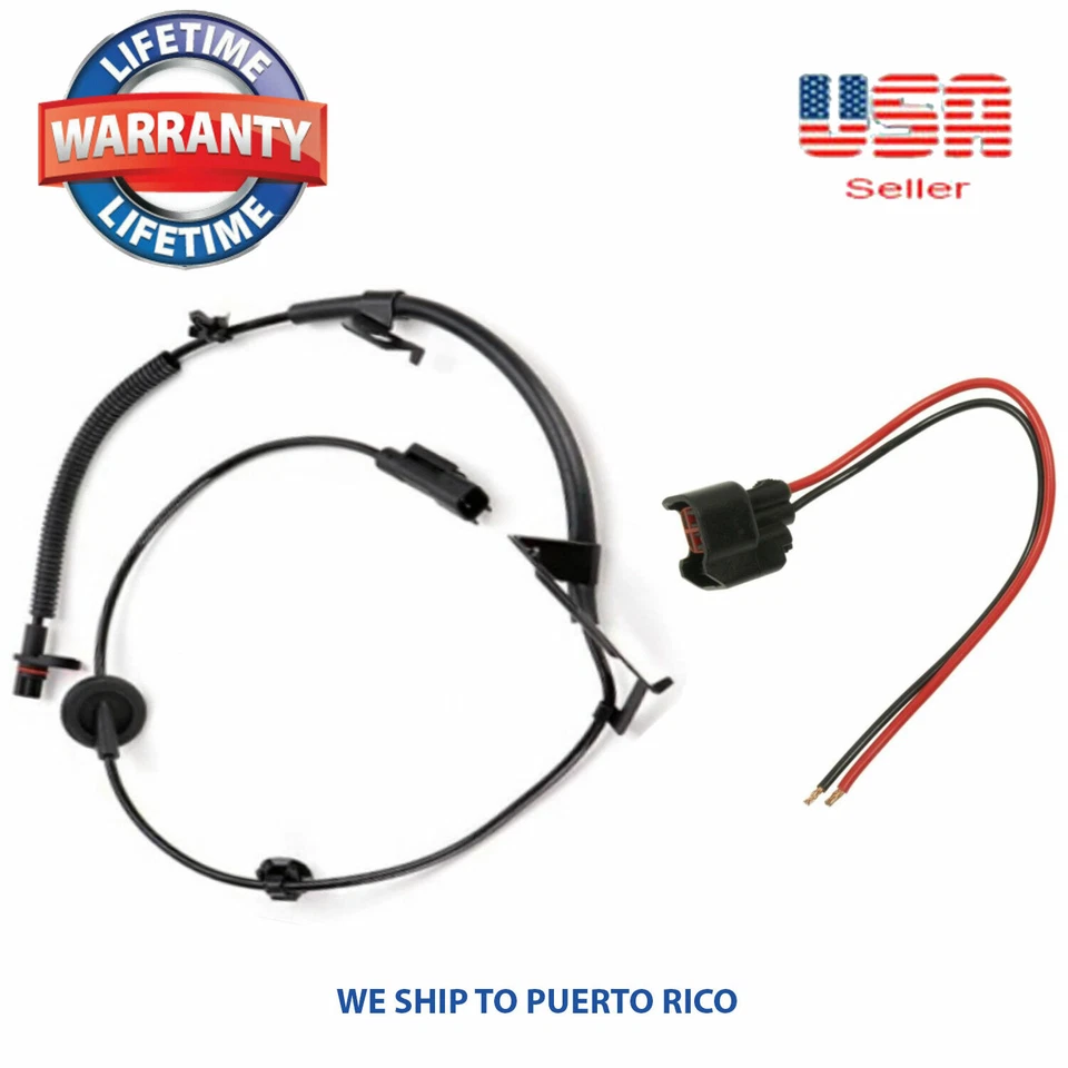 Sensor de velocidad de rueda ABS + CONECTOR trasero izquierdo para tracción delantera Dodge Caliber Jeep Compase  Foto 1 de 4