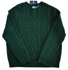 NEW POLO RALPH LAUREN WOOL/CASHMERE Cableknit ARAN FISHERMAN'S Sweater XXL/2XL - Picture 1 of 12
