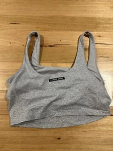 Lorna Jane Elevated Grey Marle Cropped bra Tank Combo size L BNWT - Picture 1 of 4