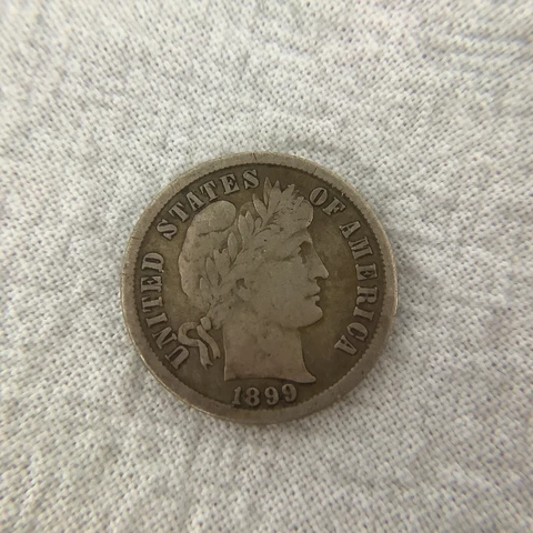 1899 S Barber Dime Uncertified Circulated Cover