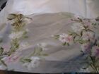 Country Curtains Pink Taupe Green Floral  Queen Bed Skirt Dust Ruffle