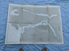 Nautical Chart Maritime Map 1960's Vintage HO-5436 36"X46"  VANCOUVER QUATSINO