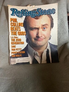 VINTAGE ROLLING STONE MAGAZINE NO. 448 1985 PHIL COLLINS TOM WOLFE SADE MADONNA - Picture 1 of 5