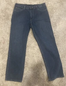 Carhartt Holter Jeans Mens 36x34 Blue Denim Relaxed Baggy Grunge Work 101483-968 - Picture 1 of 6