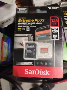 SanDisk Extreme 128GB UHS-I U3 200mbs Speed MicroSDXC Memory Card SD Adapter - Picture 1 of 1