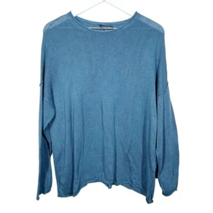 Eileen Fisher Damen Bio Baumwolle Tencel Sichtnaht Strick Relaxed Pullover - Bild 1 von 11