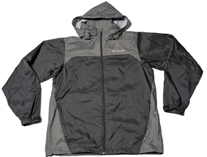 Columbia Glennaker Lake Packable Rain Jacket Black Colorblock - Men Medium EUC - Picture 1 of 21