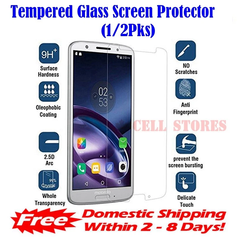 【1/2/ Pks】 Tempered Glass Screen Protector for Motorola Moto Z Z2 Z3 Play - Image 1 of 1
