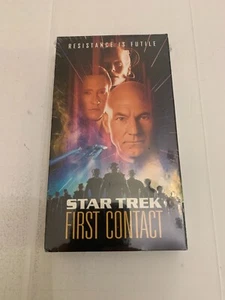 1996 Star Trek First Contact Factory Sealed VHS Video Tape Patrick Stewart - Picture 1 of 3
