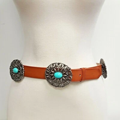 Cinturón Western Turquesa Concho Foto 1 de 4