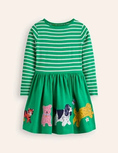 NWT Mini Boden Appliqué Hem Jersey Dress - Picture 1 of 17